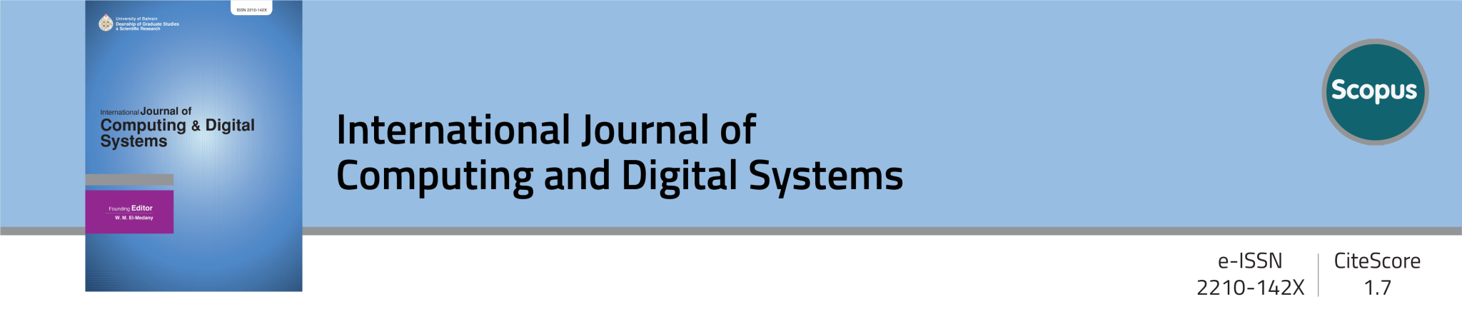 Indexing International Journal Of Computing And Digital Systems